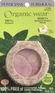 Physicians Formula Organic Wear Pink Organics 2163 Natural Blush, Brush & Mirror - Picture 1 of 14