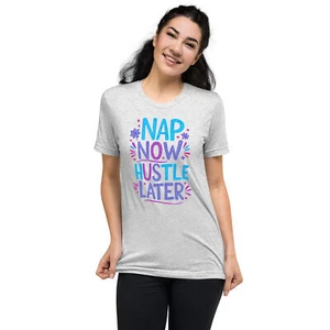 Nap Now Hustle Later Lightweight Tee - Picture 1 of 13