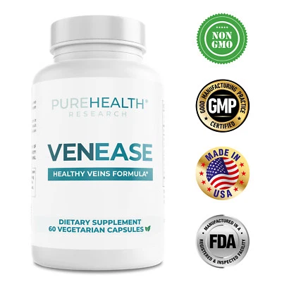 PureHealth Research VenEase - Blood Circulation and Leg Health Vein Support