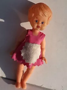 Bambola Doll Vintage 1950's unmarked celluloid/hard plastic undressed 10 cm high - Foto 1 di 3