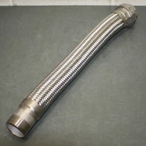 Precision Flexible Metal Hose 32PL-CA11-0240-11C-38C, 2" x 24", Stainless Steel - Picture 1 of 7