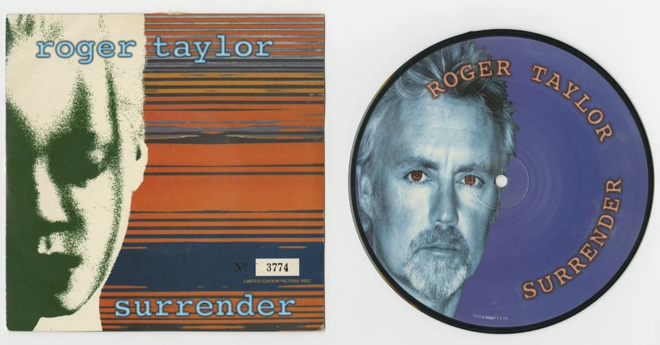 ROGER TAYLOR - Surrender (UK Numbered Limited Edition Picture Disc 7" Vinyl) - Image 1 of 1