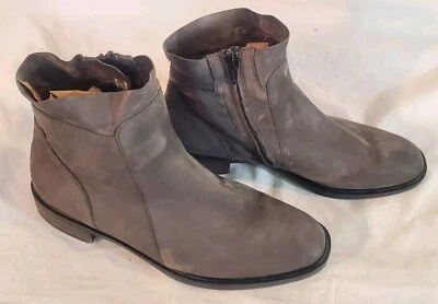 *VERDE PAUL Para Mujer Talla 7.5 Tamara Nubuck Cremallera Botín Hierro Cuero Suave Nuevo Foto 1 de 4