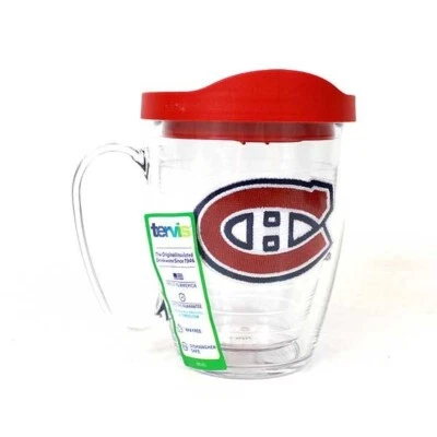 Taza de café Montreal Canadiens 14 oz vaso de viaje transparente Tervis oficial de la NHL Foto 1 de 4
