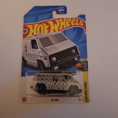 Hot Wheels Zamac 002 2023 HW Art Cars 2/10 70s Van 16/250 Silver - Image 1 of 4
