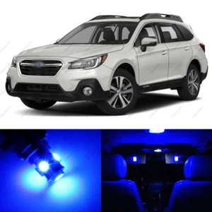 14 x Blue LED Interior Lights Package For 2015 - 2018 Subaru Outback + PRY TOOL - Picture 1 of 7