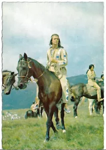 PIERRE BRICE, Filmfoto Winnetou II, alte AK - Bild 1 von 1