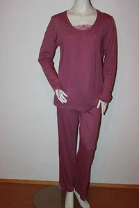 Triumph Pyjama "Amourette PK 01"Gr. 38 Plum Powder Loungewear Schlafanzug Spitze - Picture 1 of 12