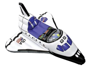 Juguete inflable transbordador espacial 42" globo de aire decoración niños fiesta cohete órbita - Imagen 1 de 1