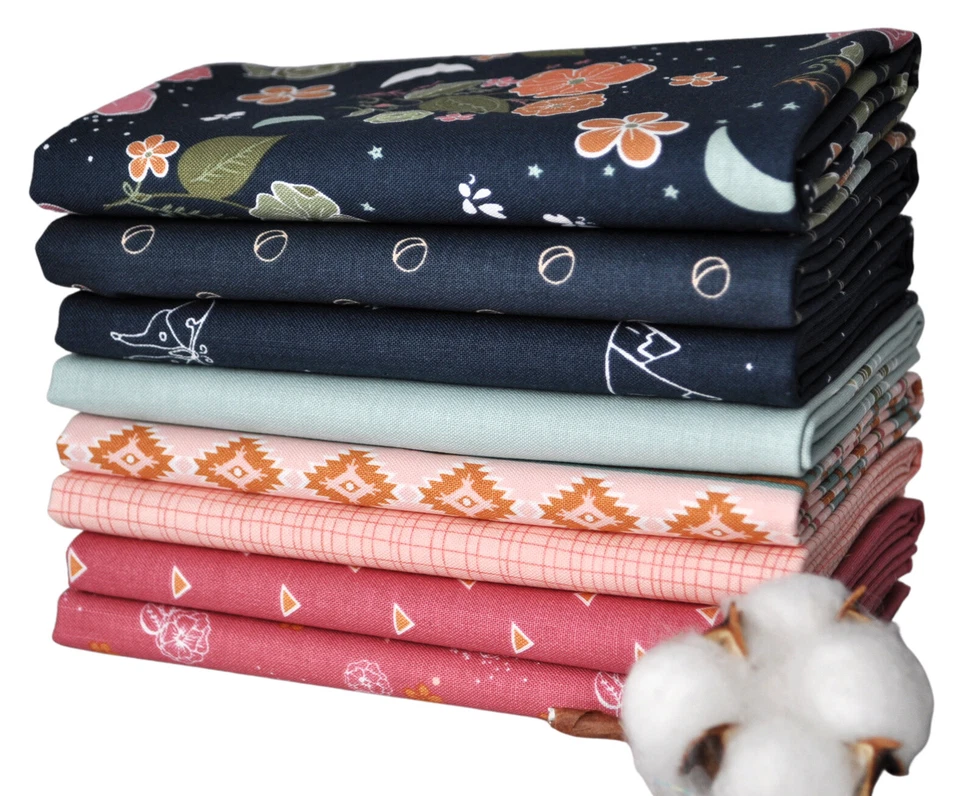 Paquete de 8 cuartos de grasa Beneath the Western Sky de Gracey Larsen para Riley Blake Foto 1 de 1