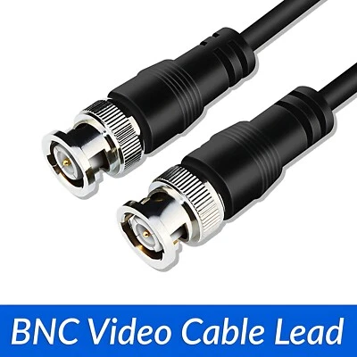 0.5M,1M,1.5M,2M,3M,5M,10M BNC RG59 75 ohm Video Cable Lead CCTV Camera DVR - image 1 of 4