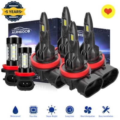 For Buick Allure 2005-2010 CX Sedan 4-Door 3.8L LED Headlight & Fog light Bulbs - Image 1 of 4