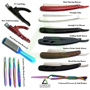 Professional Hair Shaving Razors Folding & Eyebrow Hair Removal New Instruments - Picture 1 of 19
