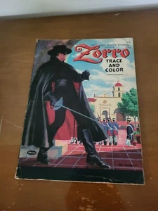 Zorro Coloring Book Vintage Disney Guy Williams 50's 60's era TV - Picture 1 of 9