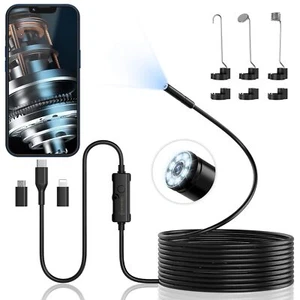 5m USB Endoskop Kamera LED HD Inspektion Wasserdicht Für PCiPhone Android Handy - Bild 1 von 15