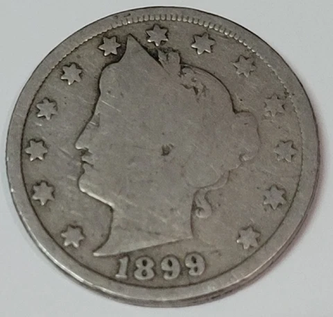 1899 Liberty Nickel Low Grade Cover