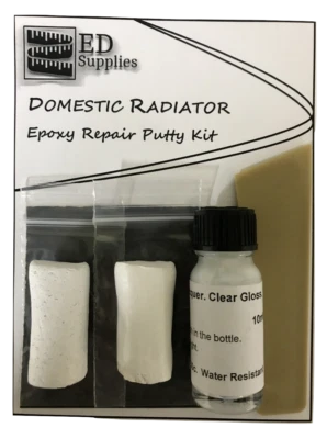 ED SUPPLIES Heat Resistant Domestic Radiator Epoxy Repair Putty Kit - Repairs Chips & Cracks