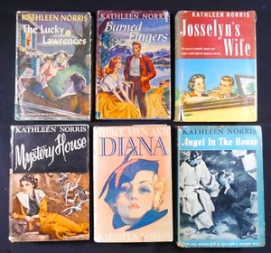 KATHLEEN NORIS Collection - 6 Vintage HCs w/DJs Mystery House, Burned Fingers ++ - Picture 1 of 11