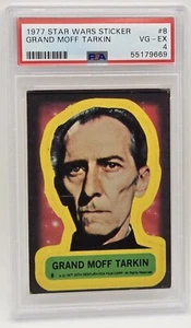 1977 Star Wars Sticker #8 Grand Moff Tarkin PSA VG-EX 4 - Picture 1 of 2