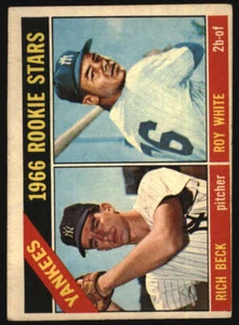 1966 Topps #234 Rich Beck/Roy White VG/VGEX RC Rookie Yankees Yankees Rookies 57 - Picture 1 of 2