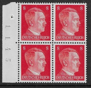 GERMANY - 1941 - THIRD REICH - HITLER 8PF - BLOCK 4V / EDGE - MNH ** - Picture 1 of 1