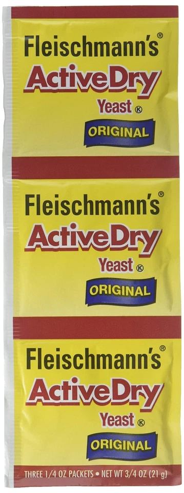 Fleischmann's Active Dry Yeast, original - 0.75 oz (Pack of 4)