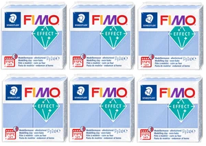 Staedtler FIMO Effects Polymer Oven Bake Clay, Agate Blue Gem 8020-386, 6 Pack! - Picture 1 of 3