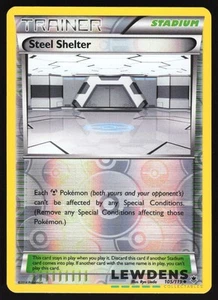 Steel Shelter - 105/119 - Uncommon Reverse Holo - Phantom Forces - Pokemon Card - Picture 1 of 2