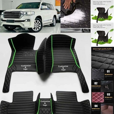 For Toyota Land Cruiser Car Floor Mats Carpet Waterproof Luxury Custom - Image 1 of 4