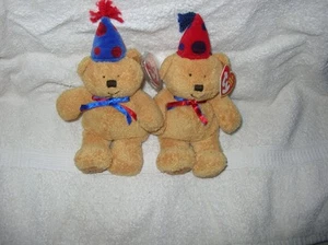 VINTAGE TY Beanie Babys, Fun & Laughter the Bears 8,5" 20 JAHRE SELTEN - Bild 1 von 2