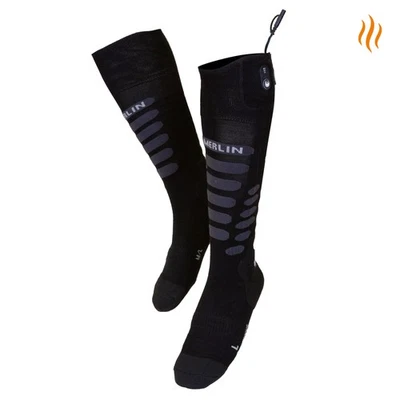 MERLIN THERMAVOLT HEATED MOTORCYCLE WINTER SOCKS - BLACK - Image 1 of 4