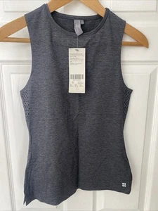 Sweaty Betty Endurance Running Vest Black Marl XXS New With Tags £55 - Picture 1 of 5