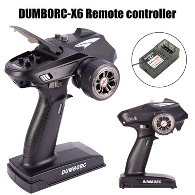 6CH 2.4G Transmitter RC Controller X6F Receiver For RC Car Boat Tank - Image 1 of 4