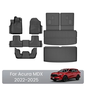Alfombrillas de TPE de 7 asientos para coche 3D para 2022-2025 ACURA MDX alfombrilla de carga revestimientos de respaldo - Imagen 1 de 15