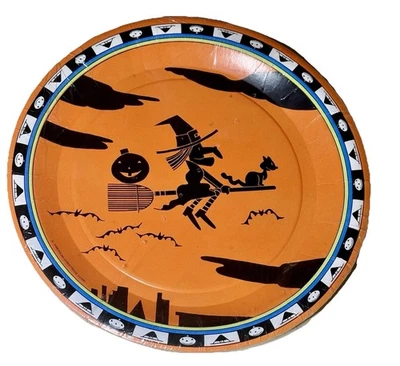 AMERICAN GREETINGS, GALA, HALLMARK, PAPER ART 1980's Halloween/Birthday/Christmas Holiday Paper Plates & Napkins-New Old Stock