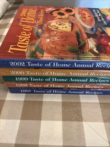 Lot of 5 Taste of Home Annual Recipes 1997-2002 Hardcover Cookbook EUC - Picture 1 of 8
