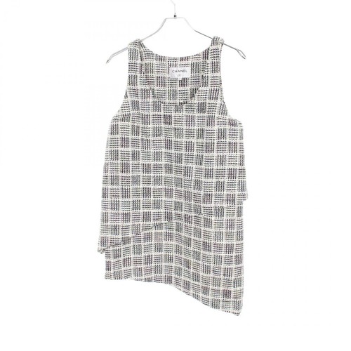 Abito Chanel Coco Mark top bianco navy multicolore P58812