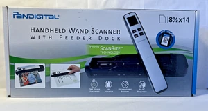 Pandigital Handheld Wand Scanner with Feeder Dock Blue Unused Complete - Picture 1 of 21