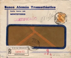 Uruguay R Letter Stamped Montevideo +J319 - Picture 1 of 2