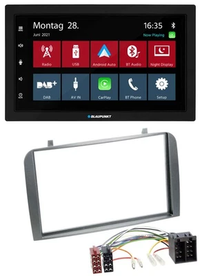 Blaupunkt MP3 Bluetooth DAB 2DIN USB Autoradio für Alfa Romeo GT 147 00-10 anthr - Bild 1 von 4