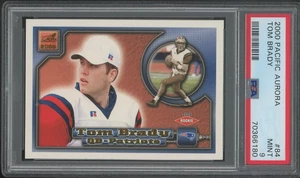 2000 Pacific Aurora Tom Brady #84 Rookie RC PSA 9 New England Patriots - Foto 1 di 2