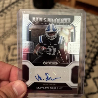 2022 Panini Prizm Draft Picks Matteo Durant  Auto. SS-MDU  - Image 1 of 2