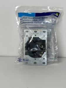 Leviton Flush Mount Power Outlet Dryer Receptacle 278-S00 4-Wire 30-Amp 125/250V - Picture 1 of 3