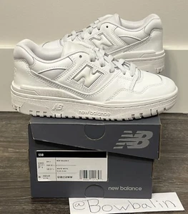 New Balance 550 GS Kid Size 3.5Y Triple White Casual Shoes Grade School GSB550WW - Picture 1 of 6