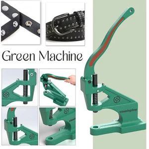 Green Hand Press Machine for Fixing Press Studs Eyelets Rivet Leathercraft - Picture 1 of 26