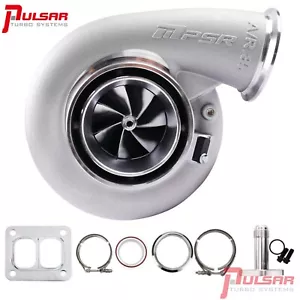 Pulsar PTE 8085E Dual Ball Bearing Billet Wheel Turbo T4 Divided, Vband 1.28A/R - Foto 1 di 9
