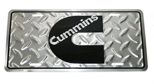 Cummins Engines Diamond Plated Aluminum Novelty License Plate - Picture 1 of 1
