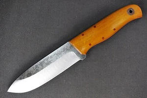 Fiddleback Forge Bushcrafter Sr. by Andy Roy .205" A2 Blade, Full Osage Wood - Picture 1 of 13