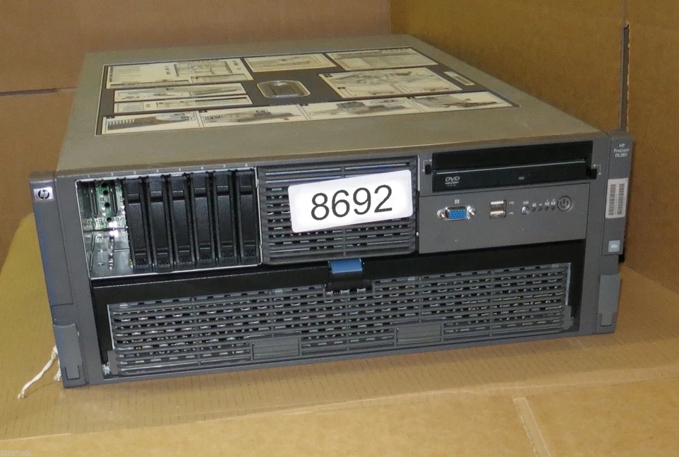 HP ProLiant DL585 G6 4x Six-6-Core (24 cores) 2.4Ghz 64GB 2U 2x 146Gb Server  - Image 1 of 1
