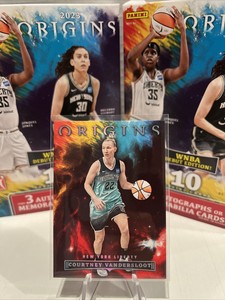 2023 Origins WNBA COURTNEY VANDERSLOOT Red SP Parallel #8 LIBERTY